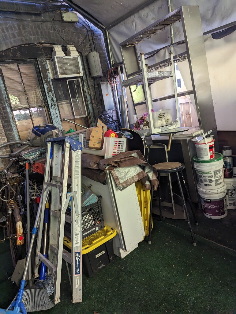 Junk and clutter to be removed